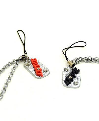  合金手机链 时尚手机挂件	