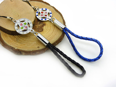 合金锆石手机掉饰 -合金手机挂件