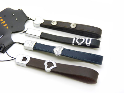 新款手机绳挂件 个性合金皮革 -合金手机链	