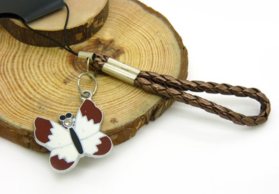  新款手机绳挂件 个性合金皮革 -合金手机链