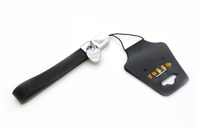 新款手机绳挂件 个性合金皮革 -合金手机链