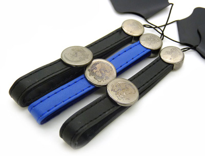 合金皮革手机挂件 时尚挂件 -合金手机链	