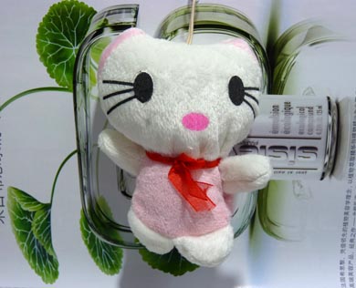 长睫毛小猫挂件