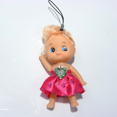 手机链迷糊娃娃芭比娃娃挂件	