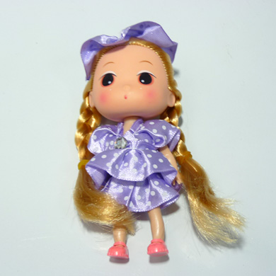 儿童生日礼物---双辫迷糊娃挂件芭比娃娃挂件	