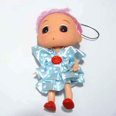女孩玩具包包挂件钥匙链芭比娃娃挂件	