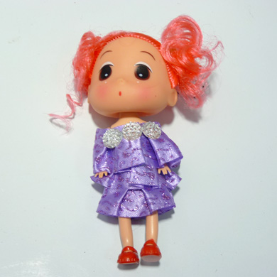 女孩玩具包包挂件钥匙链芭比娃娃挂件	