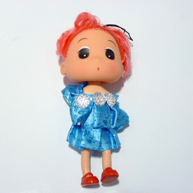  女孩玩具包包挂件钥匙链芭比娃娃挂件	