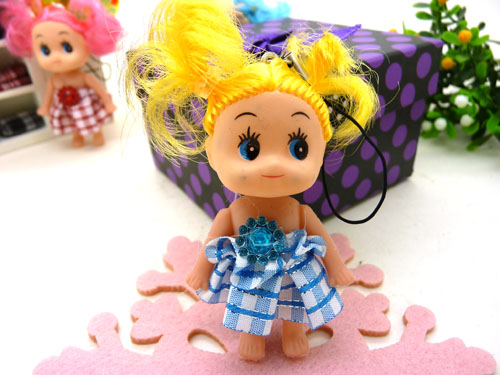 新款女孩可爱挂件---手机挂件洋娃娃