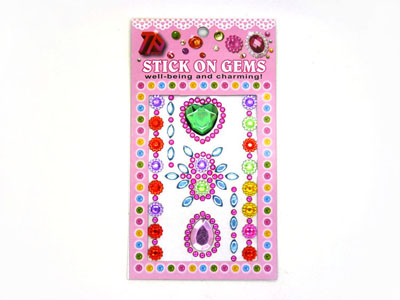 手机贴画水晶贴水钻贴纸立体贴玩具宝石奖励贴-2号	