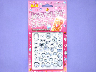 手机汽车大颗宝石贴画独立背胶DIY奖励贴纸-10号