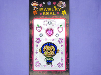 多色卡通手机贴钻DIY材料 整版贴纸-12号	