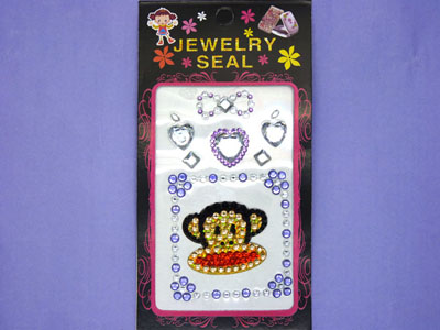 多色卡通手机贴钻DIY材料 整版贴纸-12号	