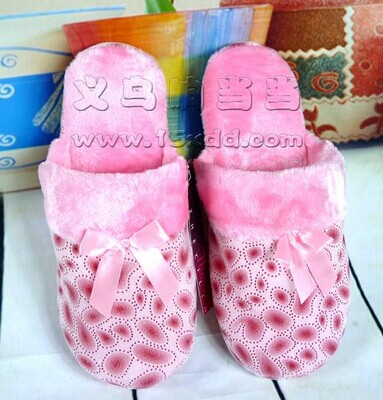 秋冬新品牛筋底棉拖鞋家居鞋男女情侣地拖