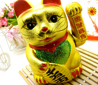 招财猫 存钱罐 开运开业摆件/7寸招财猫