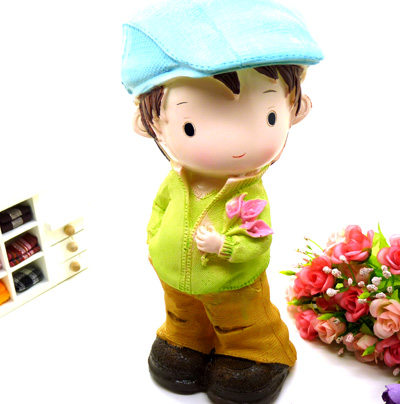 生日礼物/145可爱草帽人储钱罐	