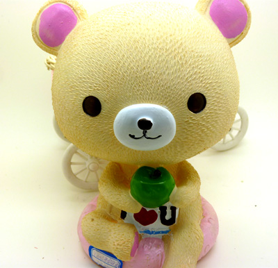 圣诞礼物储钱罐 存钱罐/1451座熊树脂储钱罐