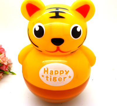 圣诞礼物卡通小老虎储钱罐 存钱罐/卡通不倒翁储钱罐	