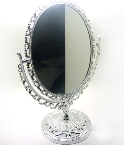 大小姐复古雕花梳妆台镜	