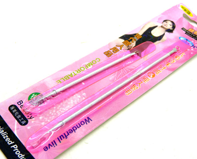 美容工具 化妆工具 彩妆/双条粉刺针	