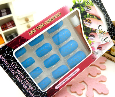 爆裂纹甲片 无折痕韩国进口假指甲 个性美甲--N011龟烈甲片