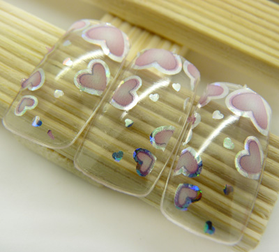 美甲贴片假指甲 022彩绘甲片