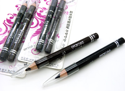 安吉拉双支眉笔 彩妆专用 不晕染防水眉笔一卡两支装	