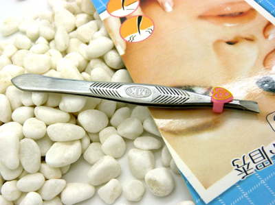 化妆用美容工具不锈钢小镊子修眉夹拔毛拔胡子镊子钳