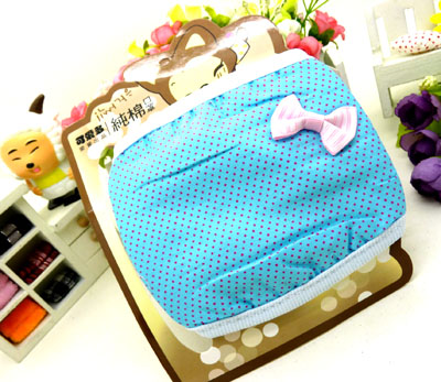 蝴蝶结带点点口罩 时尚简约 防尘保暖口罩 （47号）	