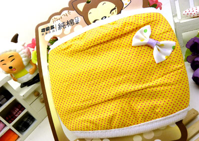  蝴蝶结带点点口罩 时尚简约 防尘保暖口罩 （47号）