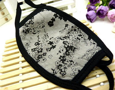 简约印花棉布口罩 时尚潮流 防风/防沙保暖口罩 