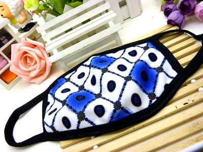 格子印花棉布口罩 时尚潮流 防风/防沙保暖口罩