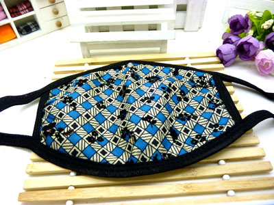 简约格子棉布口罩 时尚潮流 防风/防沙保暖口罩 