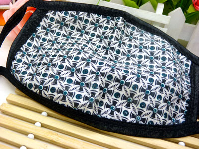 印花格子 简约时尚 骑行保暖口罩	