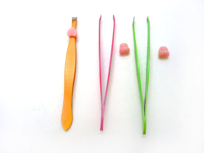 糖果色眉毛夹美容修眉钳假睫毛辅助镊子-018	