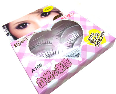 自然浓密假睫毛 手工自然假睫毛---A106浓密假睫毛2对装	