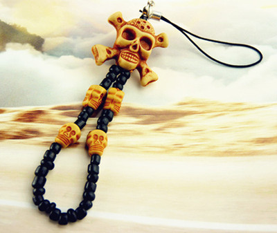 创意骷髅/复古式系列/手机挂件	