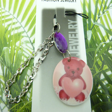 小可爱清新镶钻卡通挂件	