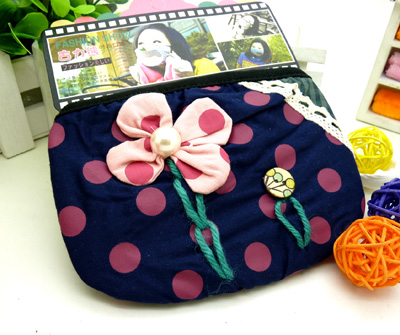 纯棉蝴蝶结大圆点时尚口罩 防尘透气防寒保暖个性口罩（77号）