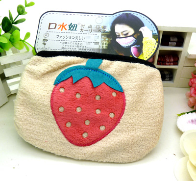 纯棉草莓图案时尚口罩 防尘透气防寒保暖个性口罩 （29号）	