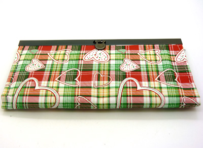 新款礼物潮流女包 韩版长款桃心手包钱包 女式钱夹