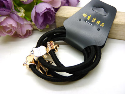 韩版头饰发饰女发圈发绳皮筋头绳头花扎头发皮套黑色百搭 -13号	