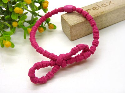 韩国发绳头绳蝴蝶结打结珍珠发圈头花橡皮筋饰品 -1-15号	