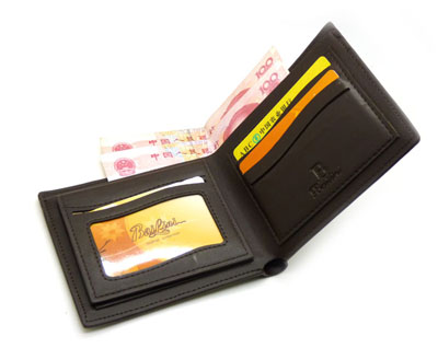 纯皮短款男士钱包 皮钱夹韩版正品