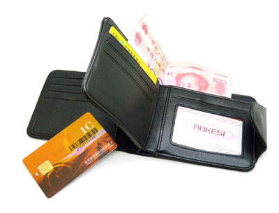 纯皮短款男士钱包 皮钱夹 韩版正品