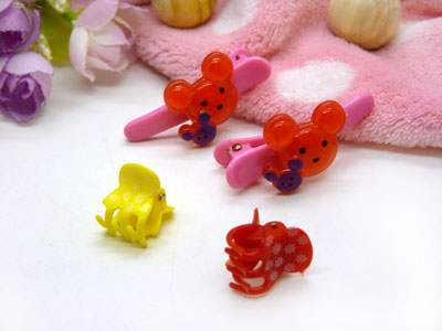 卡通鸭嘴夹边夹发卡边夹-长通鸭嘴夹十套装-29号