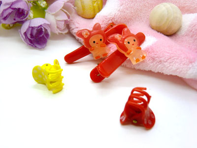 卡通鸭嘴夹边夹发卡边夹-长通鸭嘴夹十套装-29号