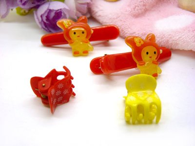 卡通鸭嘴夹边夹发卡边夹-长通鸭嘴夹十套装-29号