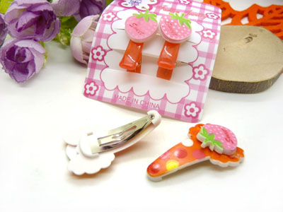 儿童发饰宝宝卡通鸭嘴夹边夹发卡边夹-长通对夹十鸭嘴夹套装-27号