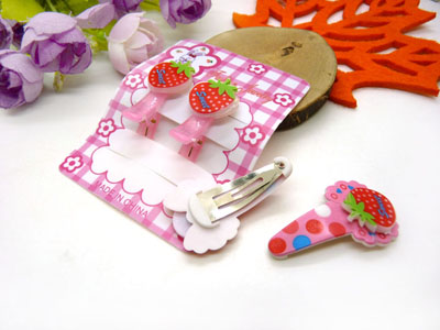 儿童发饰宝宝卡通鸭嘴夹边夹发卡边夹-长通对夹十鸭嘴夹套装-27号	